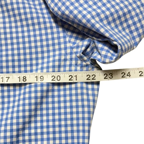 * SOLD * NEW Ralph Lauren Blue & White Mens M Gingham Oxford Shirt Excellent - Picture 6 of 8
